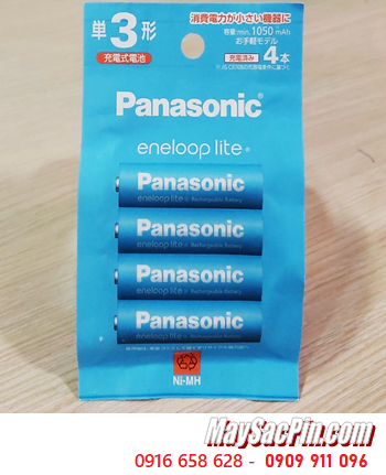 Panasonic EneloopLite BK-3LCD/4H, Pin sạc AA1050mAh 1.2v /Nội địa Nhật _Vỉ pin chữ Nhật